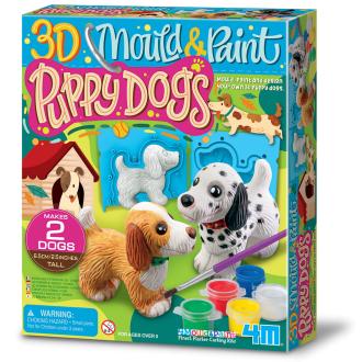 Naredi in pobarvaj 3D pasji mladički