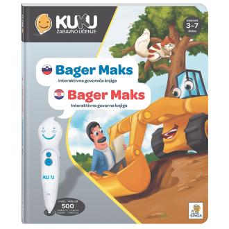 Interaktivna knjiga Kuku - Bager Maks (brez pisala)