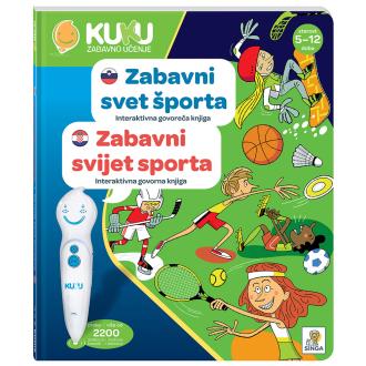 Interaktivna knjiga Kuku - Zabavni svet športa (brez pisala)